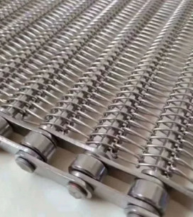 ステンレス製の螺線形のフリーザーのベルトによって編まれる金網は食糧コンベヤー装置のためにパネルをはめる