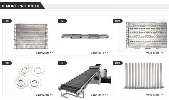 SS304ステンレス鋼 ワイヤー螺線形の格子コンベヤーのための平らな屈曲ベルト 7