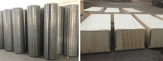 電流を通された蹄鉄によって蝶番を付けられるステンレス鋼のコンベヤー ベルトのワイヤー ネット 8